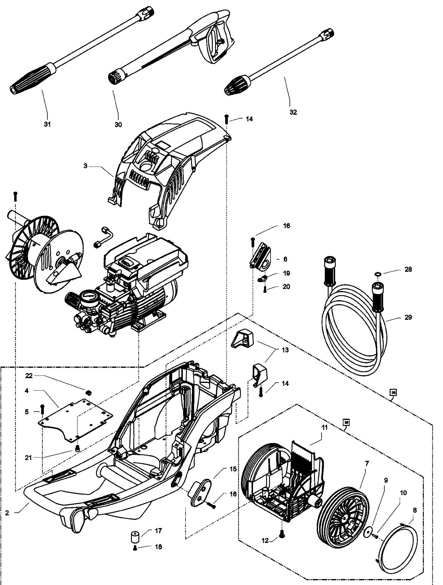 1122TST Primary parts diagram