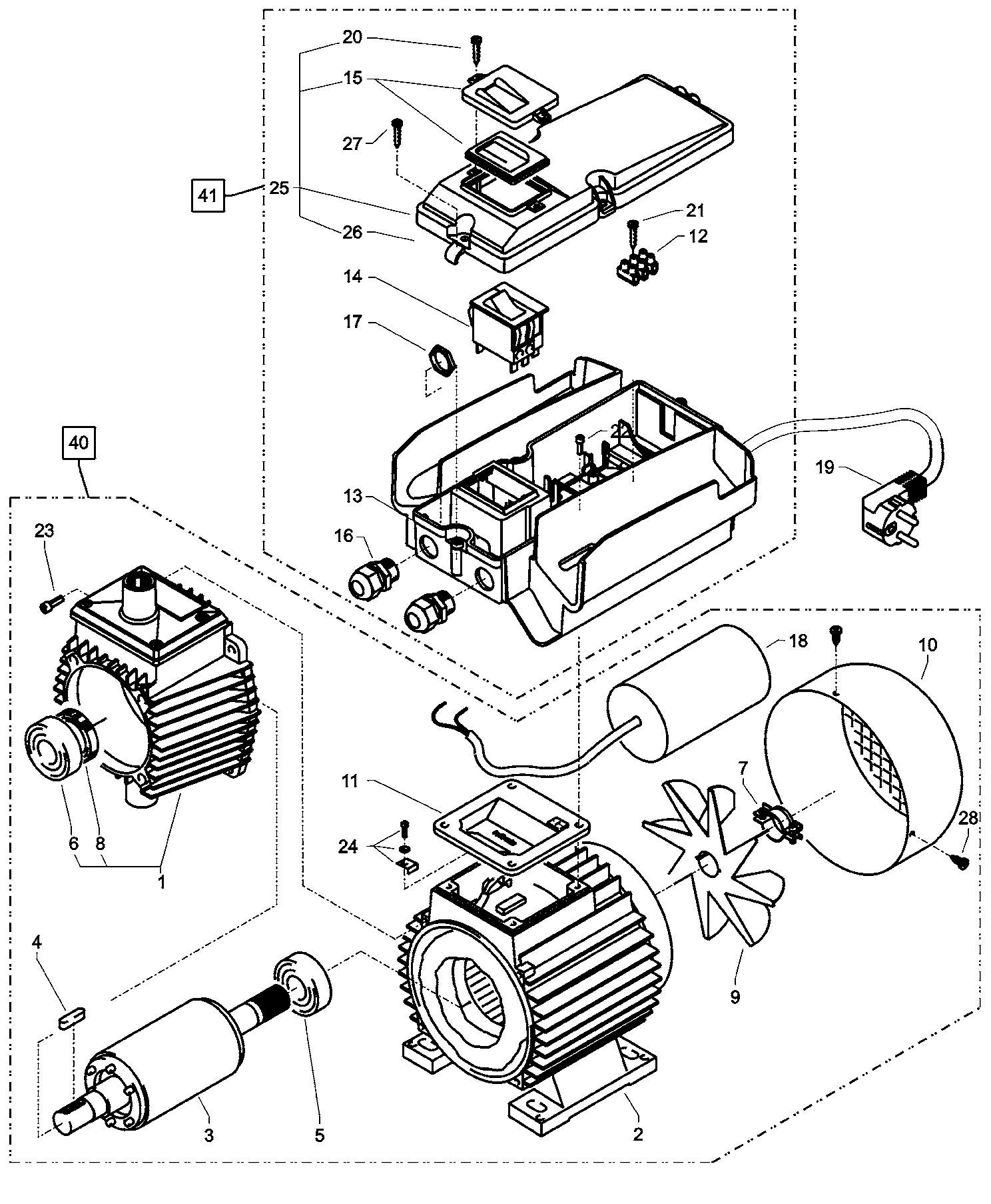 1122TST Primary parts diagram