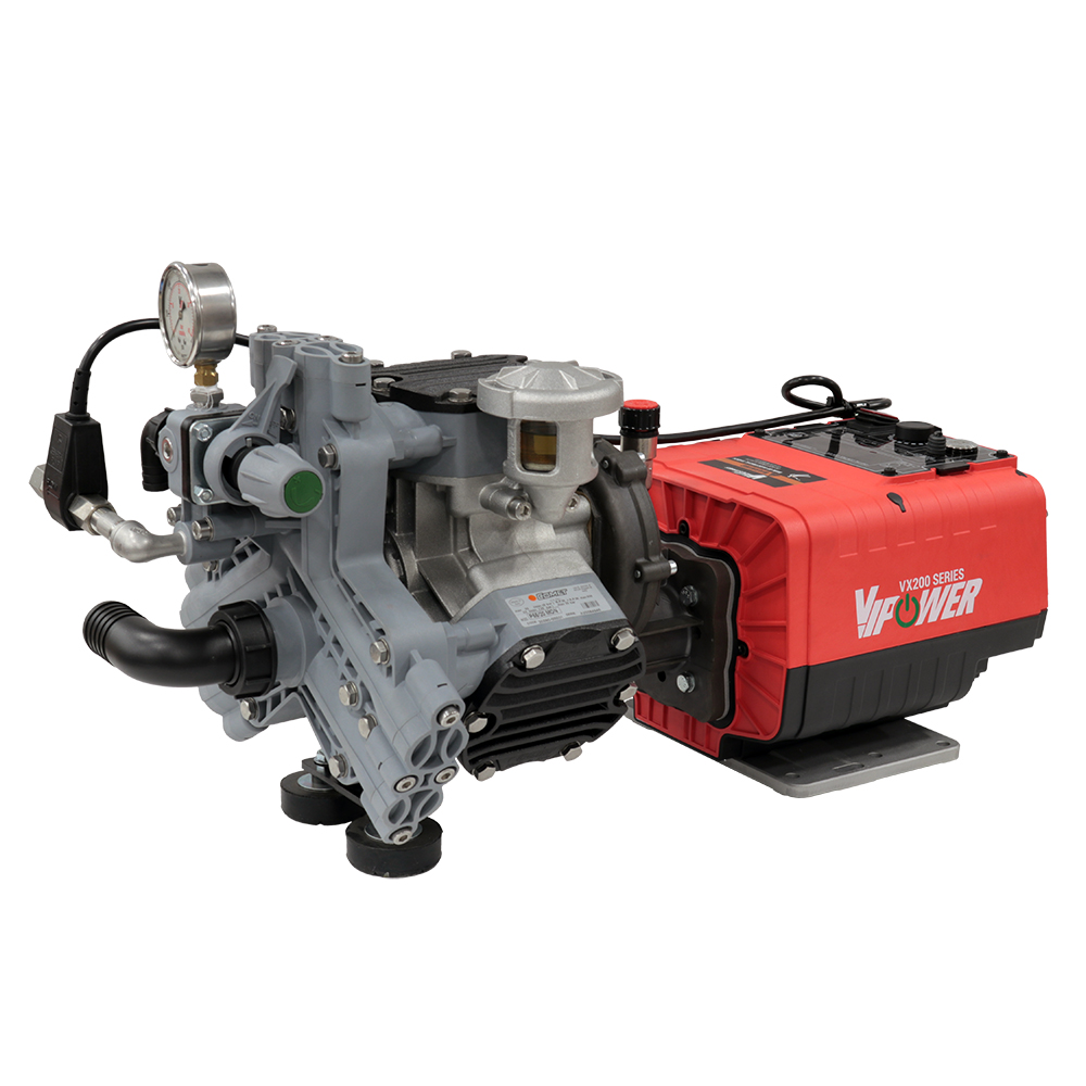 VX200 Battery Powered Soft Wash System With Comet M55BN Diaphragm Pump 