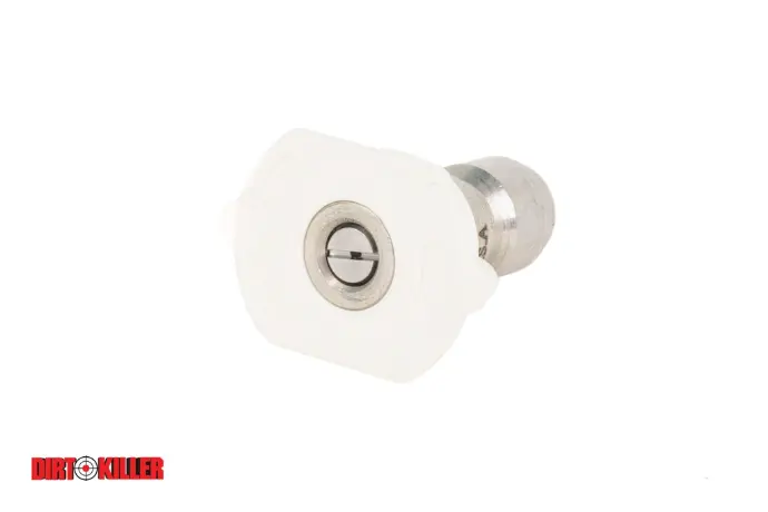 White Flat Tip Nozzle 8.0-40 degree  Quick Connect
